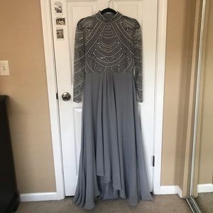 ASOS Long sleeve beaded maxi dress